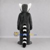 Custom Gray and White Ring-Tailed Lemur Mascot Costume Adult Full Body Suit for Wildlife Events Custom Gray and White Ring-Tailed Lemur Mascot Costume Adult Full Body Suit for Wildlife Events