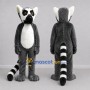 Custom Gray and White Ring-Tailed Lemur Mascot Costume Adult Full Body Suit for Wildlife Events