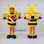 Custom Yellow and Black Bee Mascot Costume Adult Full Body Suit for Garden Events