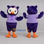 Custom Purple and Lavender Owl Mascot Costume Adult Full Body Suit for School Events