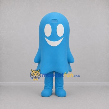 Custom Blue Ghost Mascot Costume Adult Full Body Suit for Halloween Events Custom Blue Ghost Mascot Costume Adult Full Body Suit for Halloween Events