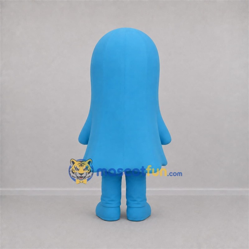Custom Blue Ghost Mascot Costume Adult Full Body Suit for Halloween Events Custom Blue Ghost Mascot Costume Adult Full Body Suit for Halloween Events