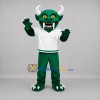 Custom Green and White Horned Monster Mascot Costume Adult Full Body Suit for Halloween Events Custom Green and White Horned Monster Mascot Costume Adult Full Body Suit for Halloween Events