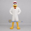 Custom White and Yellow Chicken Mascot Costume Adult Full Body Suit for Farm Events Custom White and Yellow Chicken Mascot Costume Adult Full Body Suit for Farm Events