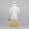 Custom White and Yellow Chicken Mascot Costume Adult Full Body Suit for Farm Events Custom White and Yellow Chicken Mascot Costume Adult Full Body Suit for Farm Events