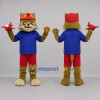 Custom Tan and Blue Aviator Cat Mascot Costume Adult Full Body Suit for Aviation Events Custom Tan and Blue Aviator Cat Mascot Costume Adult Full Body Suit for Aviation Events