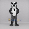 Custom Gray and White Wolf Mascot Costume Adult Full Body Suit for Sports Events
