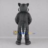 Custom Gray and White Wolf Mascot Costume Adult Full Body Suit for Sports Events