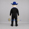 Custom Black and Blue Cowboy Mascot Costume Adult Full Body Suit for Western Events Custom Black and Blue Cowboy Mascot Costume Adult Full Body Suit for Western Events