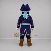 Custom Purple and Brown Pirate Captain Mascot Costume Adult Full Body Suit for Pirate Parties Custom Purple and Brown Pirate Captain Mascot Costume Adult Full Body Suit for Pirate Parties