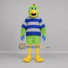 Custom Green and Blue Chicken Mascot Costume Adult Full Body Suit for Farm Events Custom Green and Blue Chicken Mascot Costume Adult Full Body Suit for Farm Events