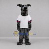 Custom Gray and White Dog Mascot Costume Adult Full Body Suit for Sports Events Custom Gray and White Dog Mascot Costume Adult Full Body Suit for Sports Events