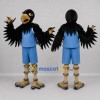 Custom Black and Blue Bird Mascot Costume Adult Full Body Suit for Sports Events Custom Black and Blue Bird Mascot Costume Adult Full Body Suit for Sports Events
