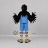 Custom Black and Blue Bird Mascot Costume Adult Full Body Suit for Sports Events Custom Black and Blue Bird Mascot Costume Adult Full Body Suit for Sports Events