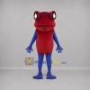 Custom Red and Purple Frog Mascot Costume Adult Full Body Suit for Nature Events Custom Red and Purple Frog Mascot Costume Adult Full Body Suit for Nature Events