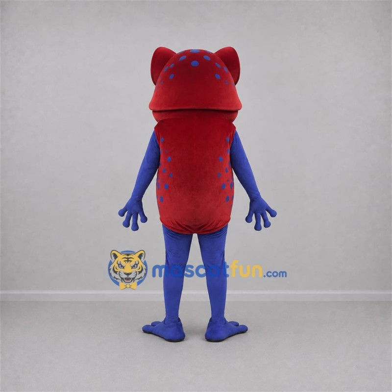 Custom Red and Purple Frog Mascot Costume Adult Full Body Suit for Nature Events Custom Red and Purple Frog Mascot Costume Adult Full Body Suit for Nature Events