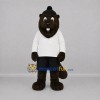 Custom Brown and White Beaver Mascot Costume Adult Full Body Suit for Winter Events Custom Brown and White Beaver Mascot Costume Adult Full Body Suit for Winter Events