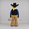 Custom Blue and Tan Cowboy Mascot Costume Adult Full Body Suit for Western Events Custom Blue and Tan Cowboy Mascot Costume Adult Full Body Suit for Western Events