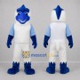 Custom Blue and White Bird Mascot Costume Adult Full Body Suit for Sports Events