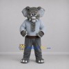 Custom Gray Elephant Mascot Costume Adult Full Body Suit for School Events Custom Gray Elephant Mascot Costume Adult Full Body Suit for School Events