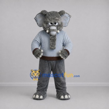 Custom Gray Elephant Mascot Costume Adult Full Body Suit for School Events Custom Gray Elephant Mascot Costume Adult Full Body Suit for School Events