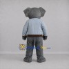 Custom Gray Elephant Mascot Costume Adult Full Body Suit for School Events Custom Gray Elephant Mascot Costume Adult Full Body Suit for School Events