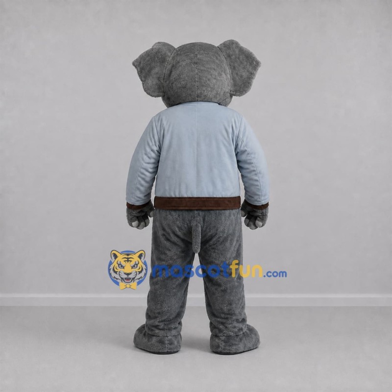Custom Gray Elephant Mascot Costume Adult Full Body Suit for School Events Custom Gray Elephant Mascot Costume Adult Full Body Suit for School Events