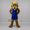 Custom Brown and Blue Lion Mascot Costume Adult Full Body Suit for Sports Events Custom Brown and Blue Lion Mascot Costume Adult Full Body Suit for Sports Events