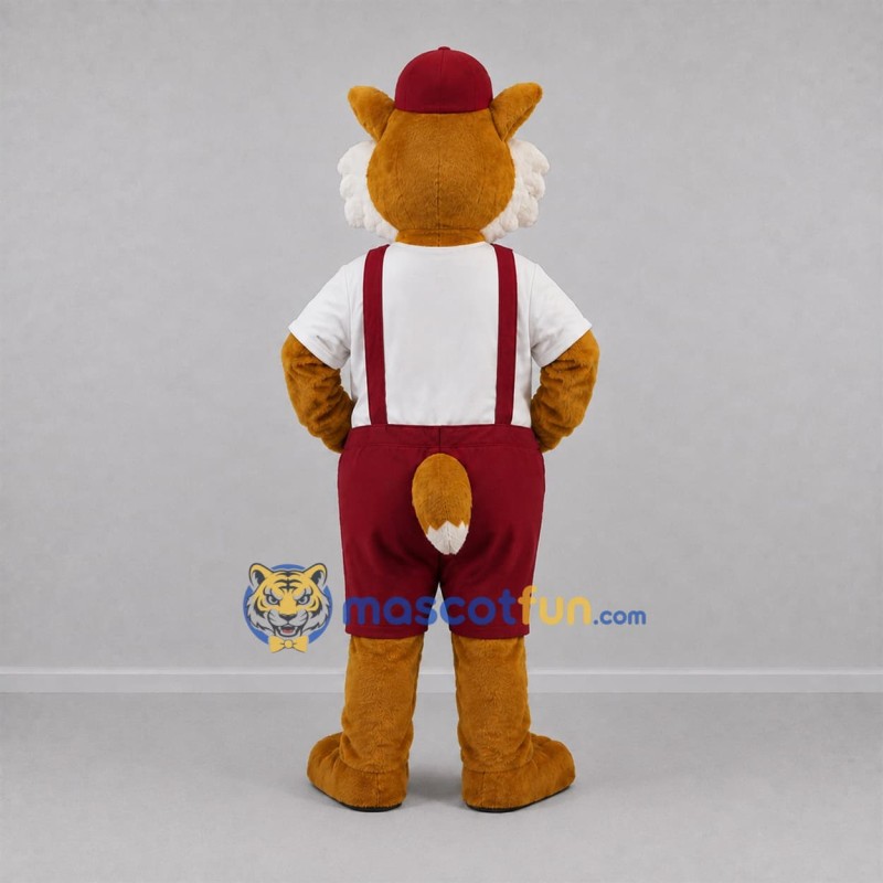 Custom Orange and Burgundy Fox Mascot Costume Adult Full Body Suit for Stage Performances Custom Orange and Burgundy Fox Mascot Costume Adult Full Body Suit for Stage Performances
