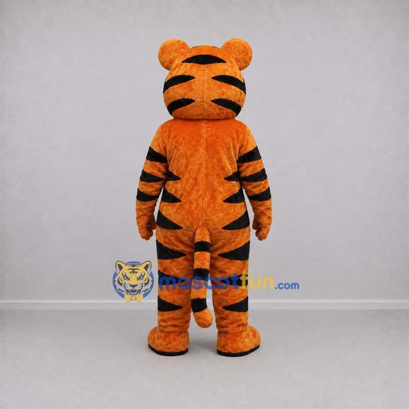 Custom Orange and Black Tiger Mascot Costume Adult Full Body Suit for Wildlife Events Custom Orange and Black Tiger Mascot Costume Adult Full Body Suit for Wildlife Events