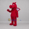 Custom Red and Pink Dragon Mascot Costume Adult Full Body Suit for Fantasy Events