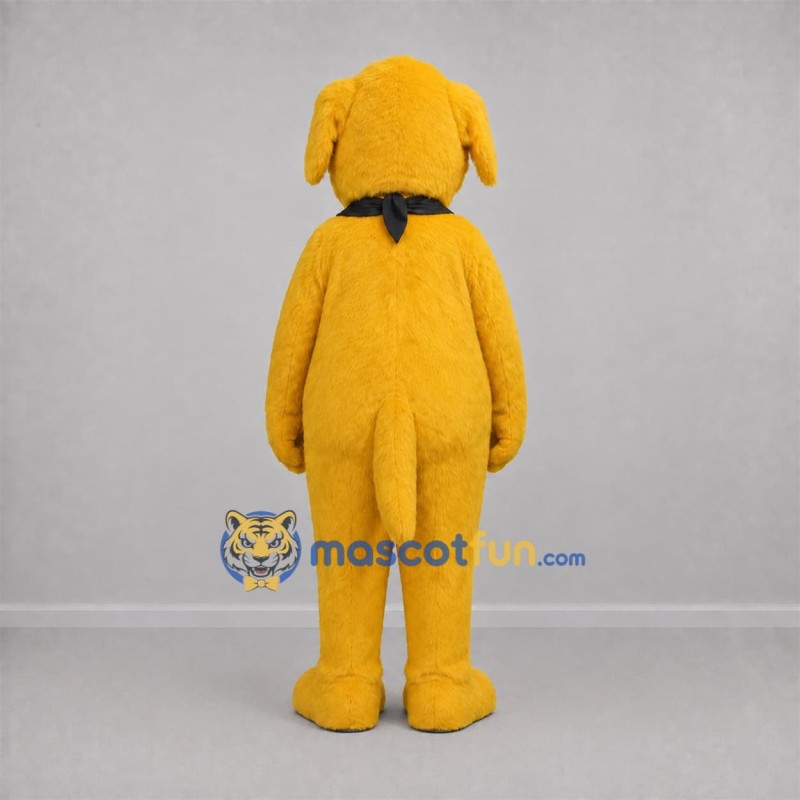 Custom Yellow and Black Dog Mascot Costume Adult Full Body Suit for Pet Events Custom Yellow and Black Dog Mascot Costume Adult Full Body Suit for Pet Events