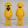 Custom Yellow and Black Dog Mascot Costume Adult Full Body Suit for Pet Events