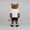 Custom Brown and White Fox Mascot Costume Adult Full Body Suit for Sports Events Custom Brown and White Fox Mascot Costume Adult Full Body Suit for Sports Events