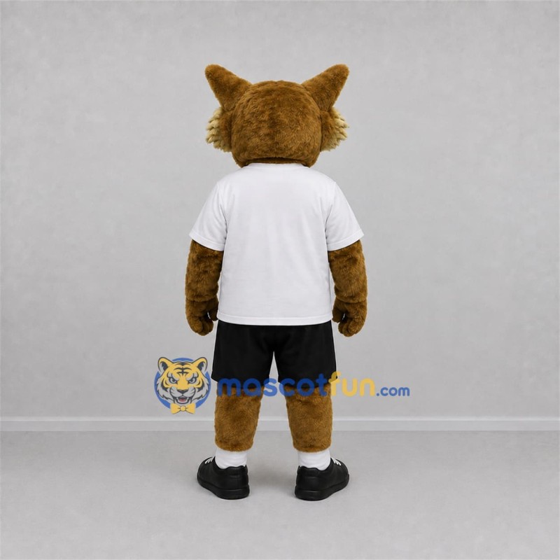 Custom Brown and White Fox Mascot Costume Adult Full Body Suit for Sports Events Custom Brown and White Fox Mascot Costume Adult Full Body Suit for Sports Events