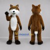 Custom Brown and White Fox Mascot Costume Adult Full Body Suit for Wildlife Events Custom Brown and White Fox Mascot Costume Adult Full Body Suit for Wildlife Events