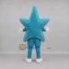 Custom Teal and White Starfish Mascot Costume Adult Full Body Suit for Ocean Events Custom Teal and White Starfish Mascot Costume Adult Full Body Suit for Ocean Events