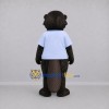 Custom Brown and Light Blue Beaver Mascot Costume Adult Full Body Suit for Nature Events Custom Brown and Light Blue Beaver Mascot Costume Adult Full Body Suit for Nature Events