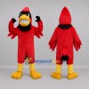 Custom Red and Black Cardinal Bird Mascot Costume Adult Full Body Suit for Sports Events