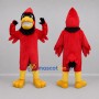 Custom Red and Black Cardinal Bird Mascot Costume Adult Full Body Suit for Sports Events
