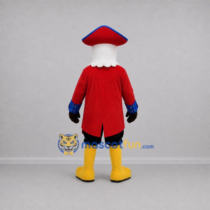 Custom White and Red Patriot Eagle Mascot Costume Adult Full Body Suit for Patriotic Events Custom White and Red Patriot Eagle Mascot Costume Adult Full Body Suit for Patriotic Events
