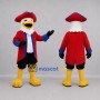 Custom White and Red Patriot Eagle Mascot Costume Adult Full Body Suit for Patriotic Events