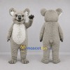 Custom Gray and White Koala Mascot Costume Adult Full Body Suit for Wildlife Events Custom Gray and White Koala Mascot Costume Adult Full Body Suit for Wildlife Events