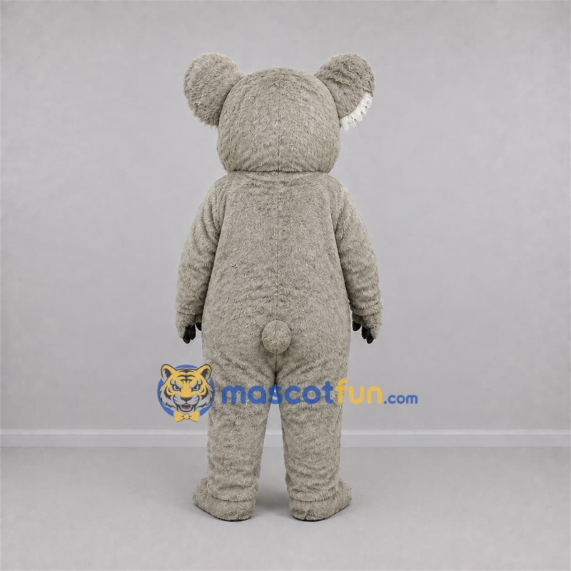 Custom Gray and White Koala Mascot Costume Adult Full Body Suit for Wildlife Events Custom Gray and White Koala Mascot Costume Adult Full Body Suit for Wildlife Events