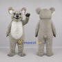Custom Gray and White Koala Mascot Costume Adult Full Body Suit for Wildlife Events