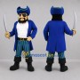 Custom Blue and Black Pirate Captain Mascot Costume Adult Full Body Suit for Pirate Parties