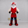 Custom Red and White Viking Mascot Costume Adult Full Body Suit for Medieval Events Custom Red and White Viking Mascot Costume Adult Full Body Suit for Medieval Events