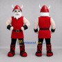 Custom Red and White Viking Mascot Costume Adult Full Body Suit for Medieval Events