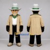 Custom Tan and White Cowboy Mascot Costume Adult Full Body Suit for Western Events Custom Tan and White Cowboy Mascot Costume Adult Full Body Suit for Western Events