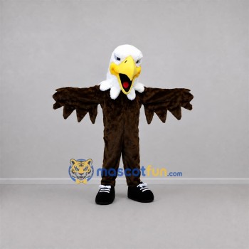 Custom Brown and White Bald Eagle Mascot Costume Adult Full Body Suit for Sports Events Custom Brown and White Bald Eagle Mascot Costume Adult Full Body Suit for Sports Events